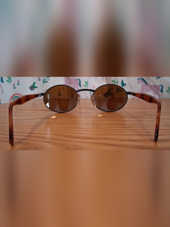 EUC Vintage 1980s Revo Japan 962/001 Oval Tortoise Blue Polarize Unisex Sunglass main image 7